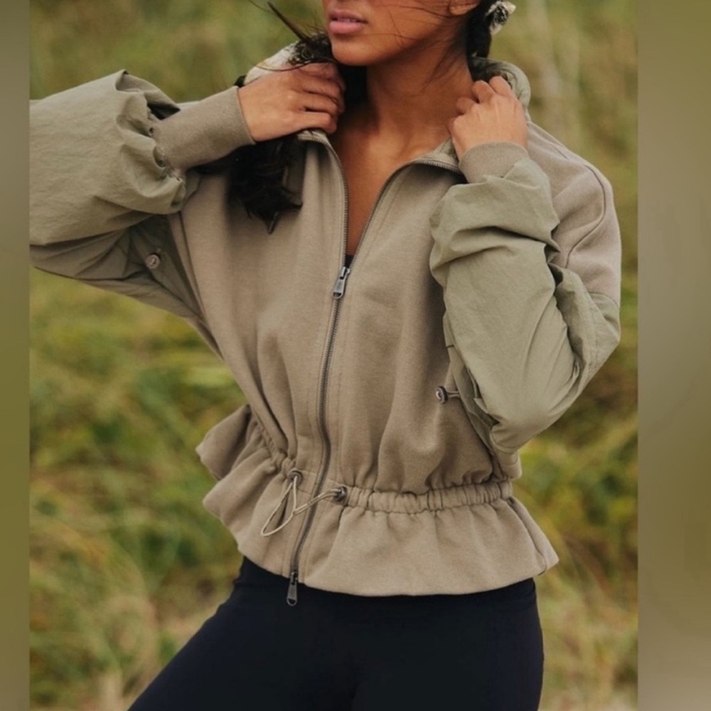 Free People Movement From The Top Zip Up Sweatshirt